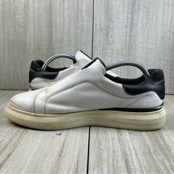 Karl Lagerfeld Paris Leather Slip On Sneaker Casual Shoe Men’s Sneaker Size 9 - Picture 4 of 10